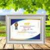 Certificate frame 4707 white color