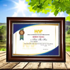 Certificate frame F4 brown color